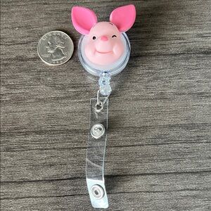 Piglet badge reel